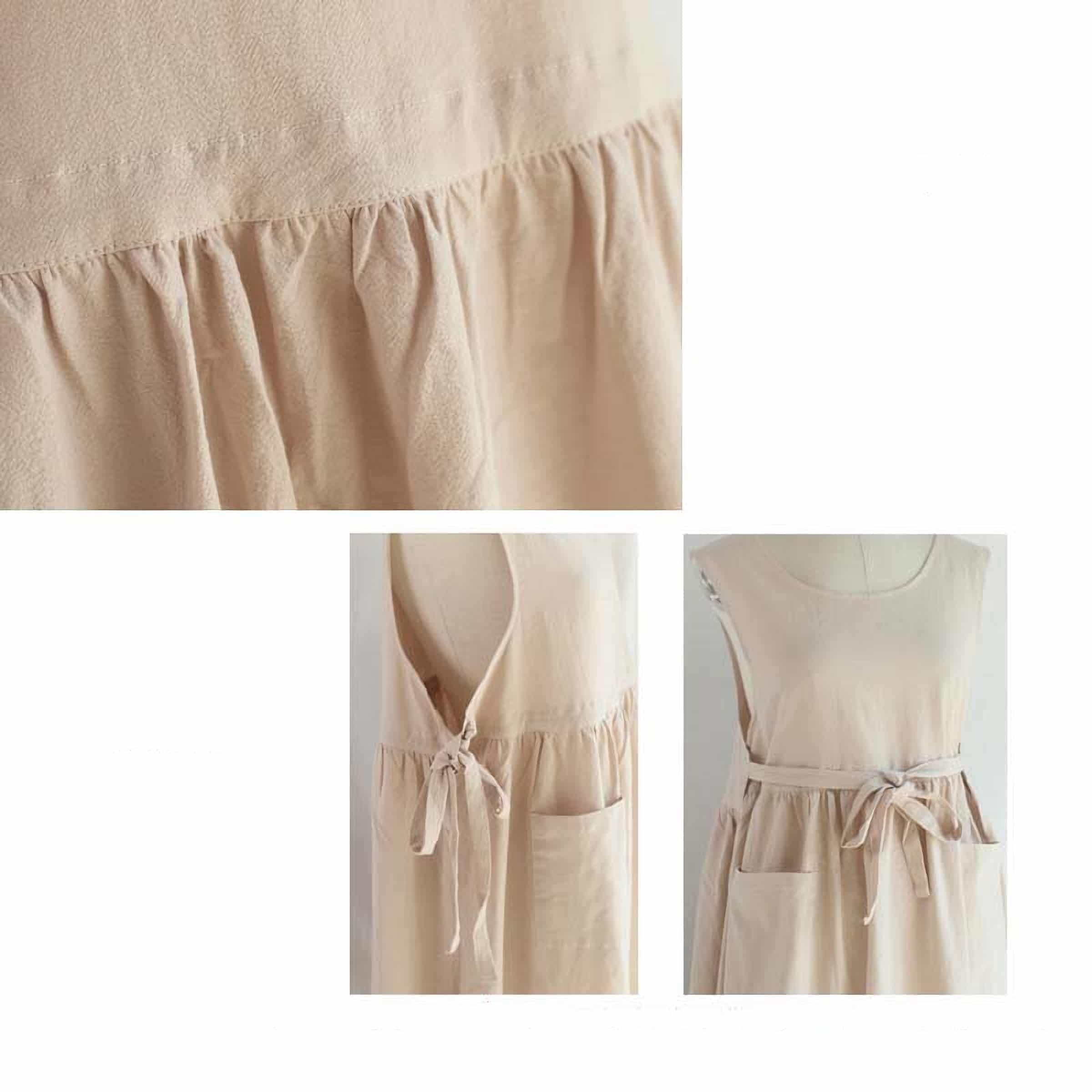 Robe Tablier Ajustable en Coton