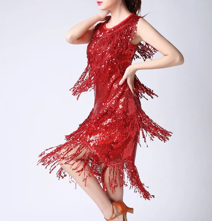 Robe Charleston à Franges Colorées – Image 4