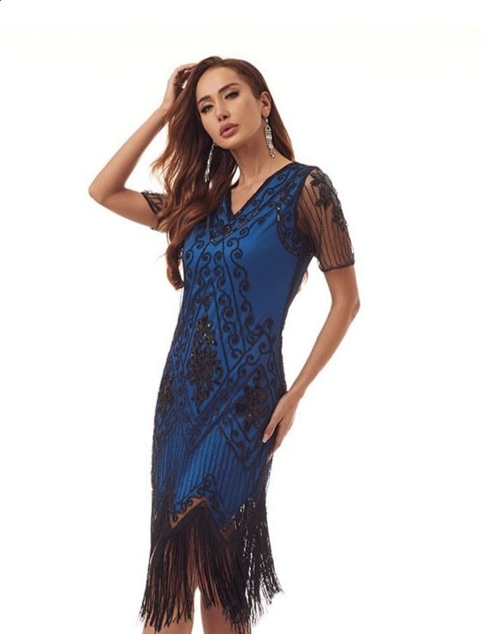 Robe Charleston Bleu