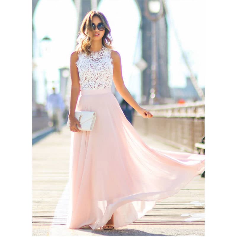 Robe de Soirée Longue en Soie pour Femmes