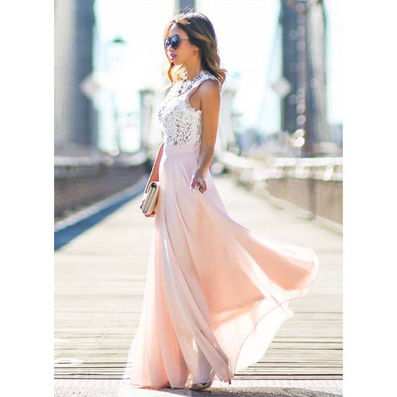 Robe de Soirée Longue en Soie pour Femmes – Image 4