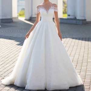 Robe de Mariée Bustier Transparente