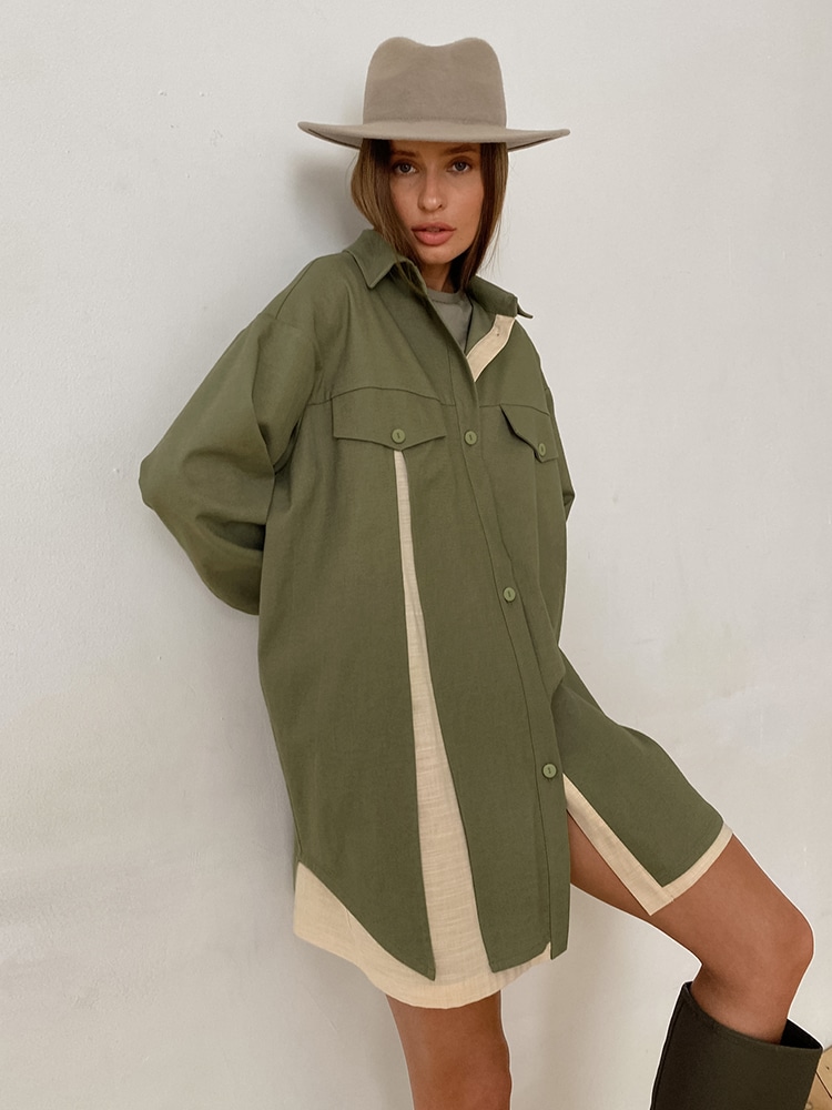 Robe Chemise Ample Patchwork