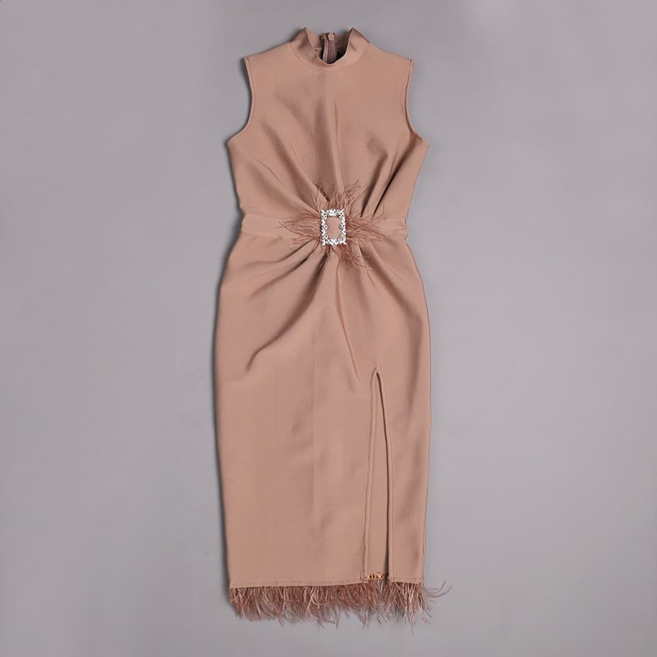 Robe Col Montant Sans Manche – Image 6