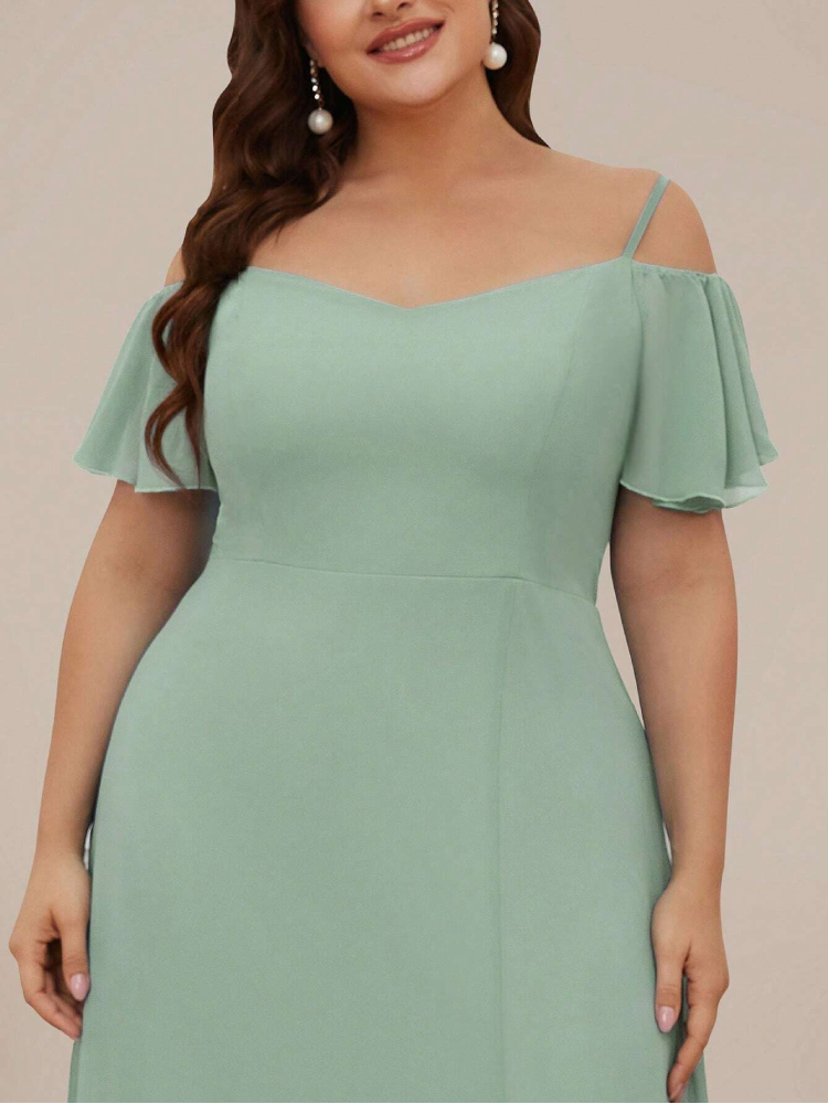 Robe Vert Sauge Grande Taille – Image 4