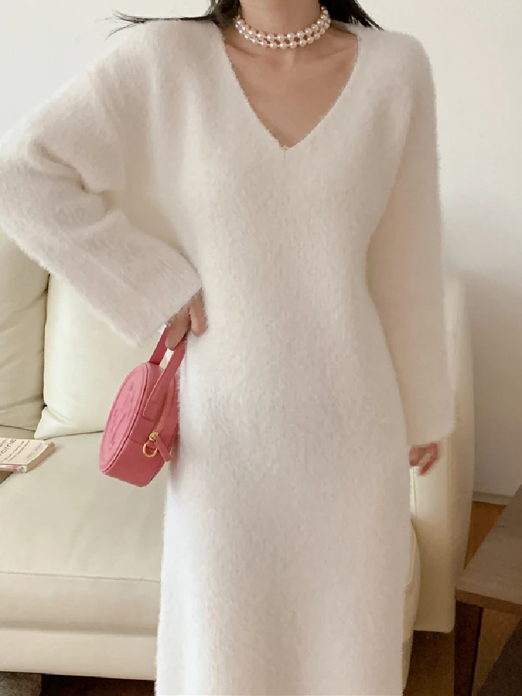 Robe d&rsquo;Hiver Blanche