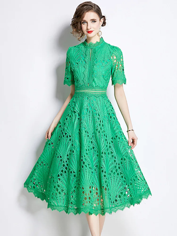 Robe Trapèze Chic en Dentelle – Image 7