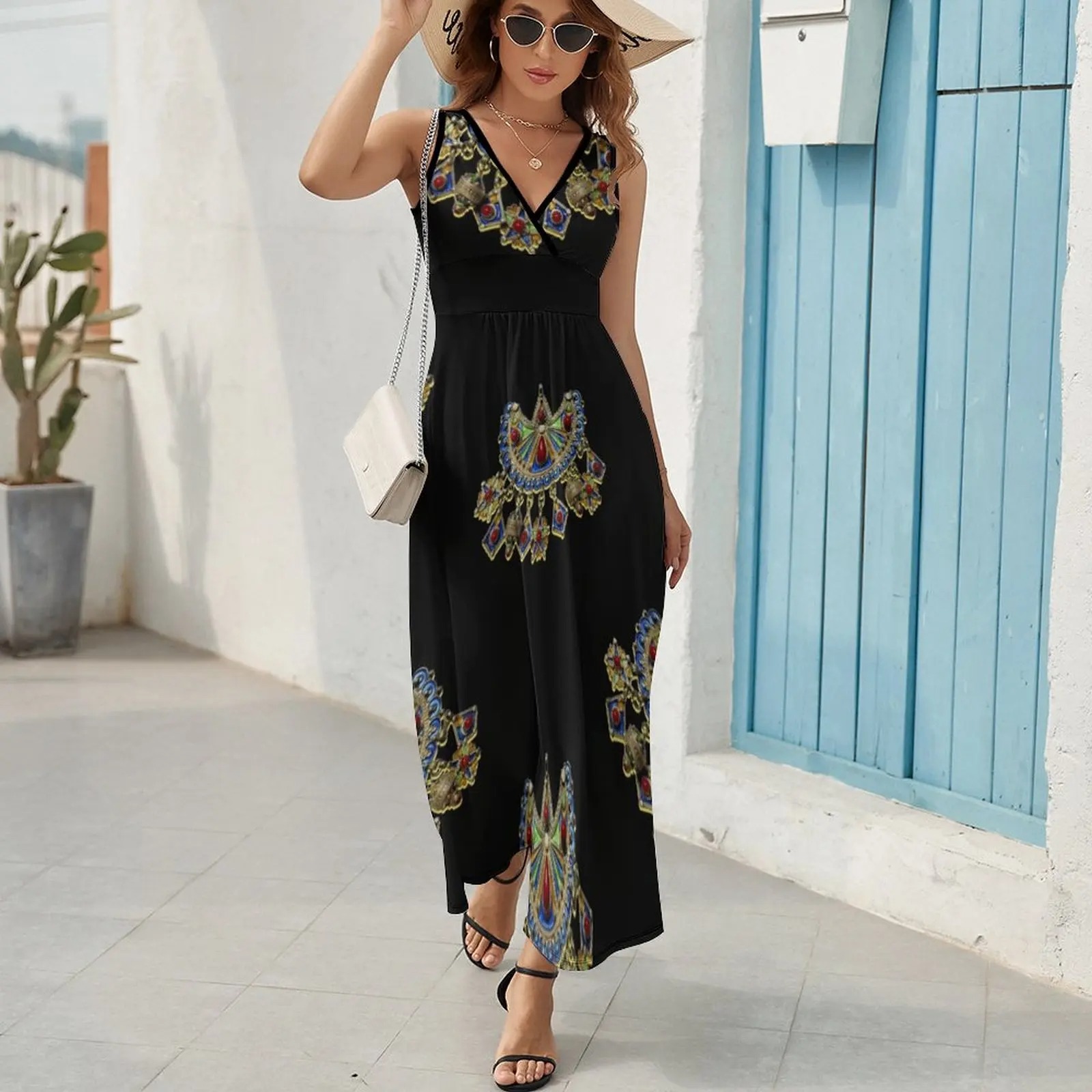 Robe Kabyle Noire Longue – Image 3