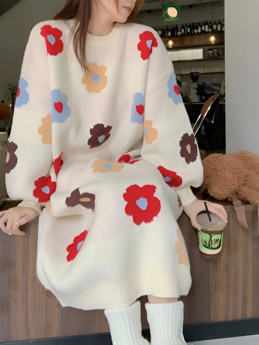 Robe d&rsquo;Hiver à Fleurs