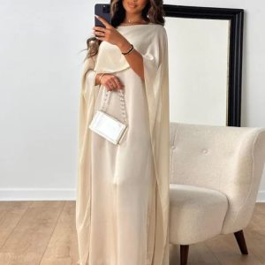 Robe Longue Col Bateau