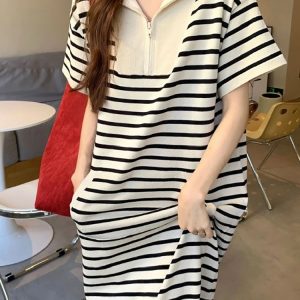 Robe Marinière Pull pour Femme