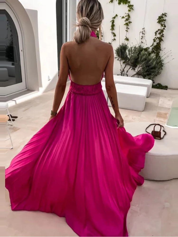 Robe Rose Fuchsia pour Mariage – Image 4