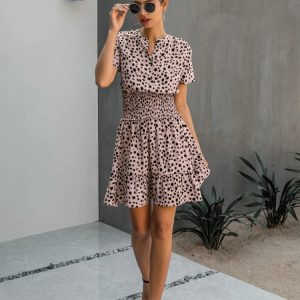 Robe Trapèze Courte pour l&rsquo;Été