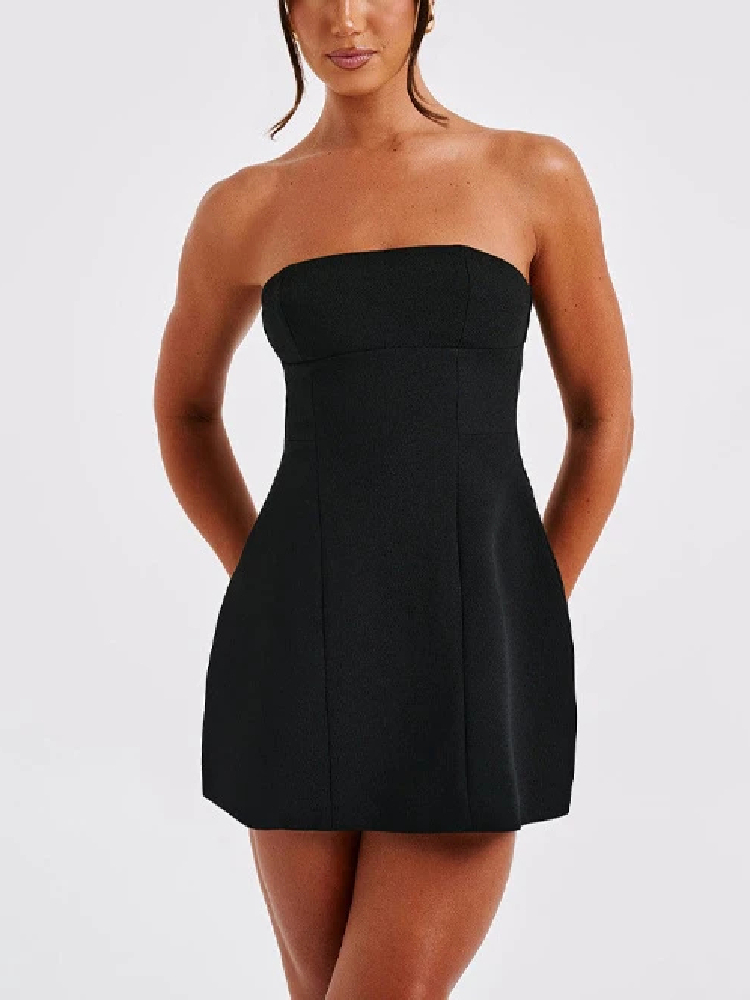 Robe Bustier Courte Noire