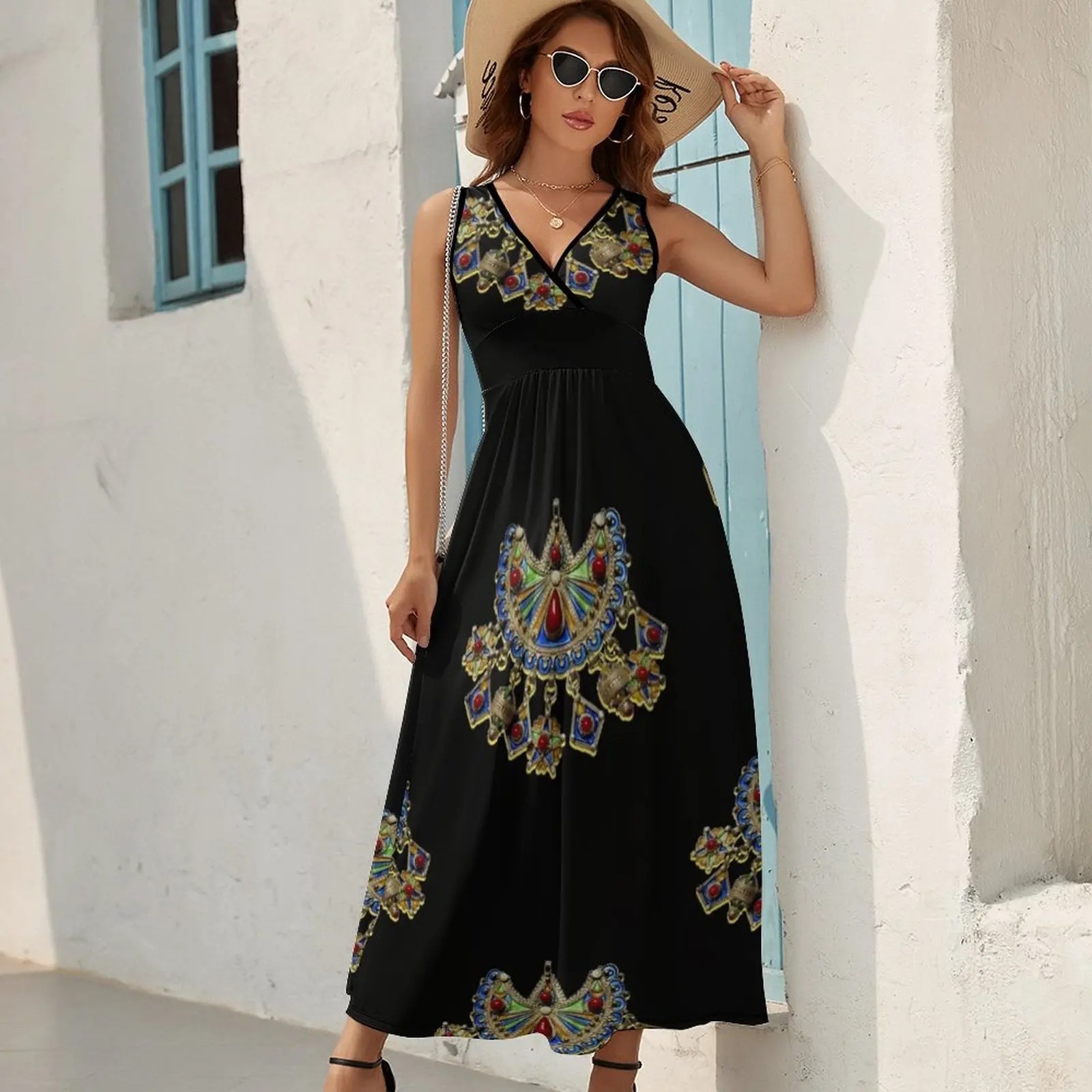 Robe Kabyle Noire Longue