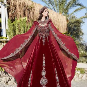 Robe Kabyle Sirène Rouge
