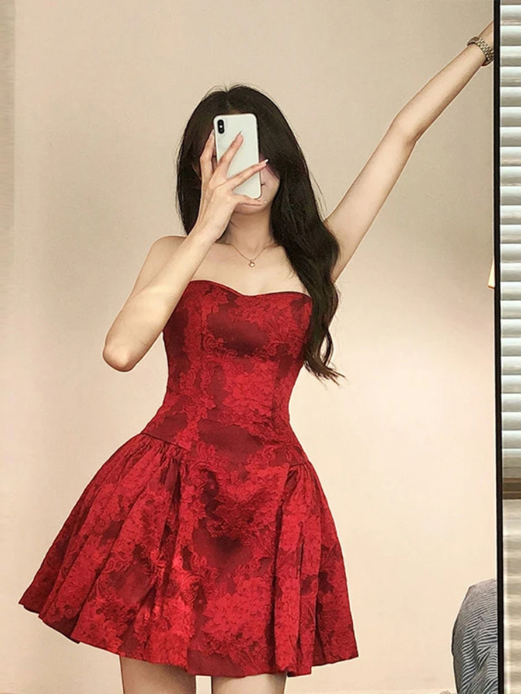 Robe Bustier Rouge Sexy