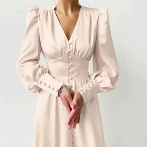 Robe de Cocktail Beige