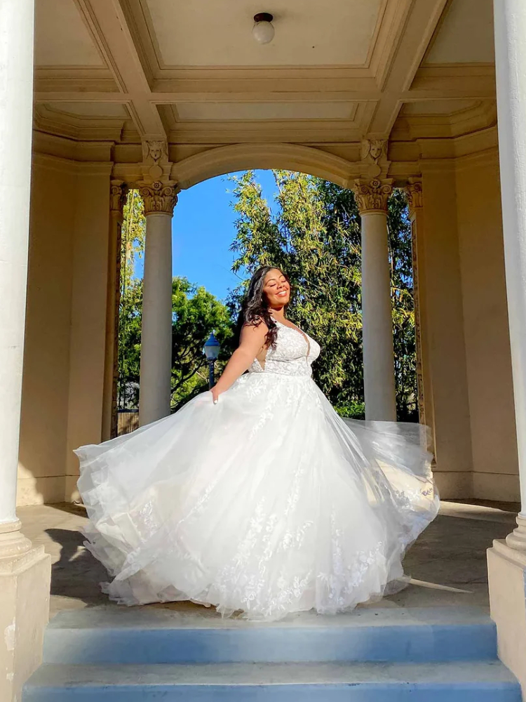 Robe de Mariée Empire Grande Taille