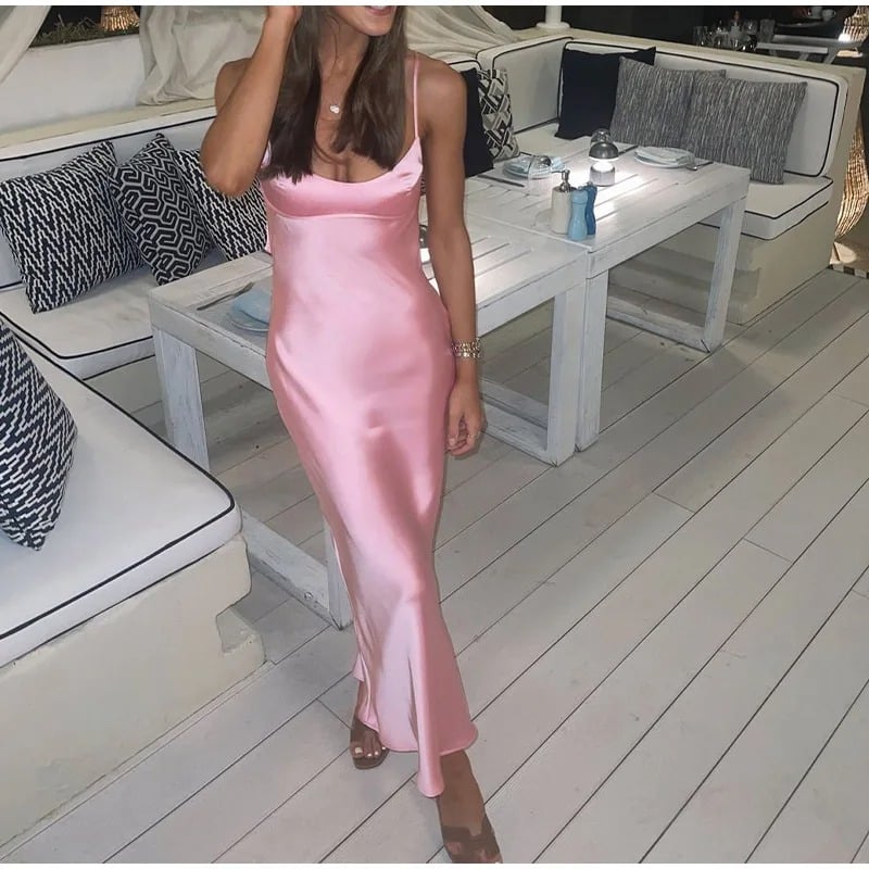 Robe Dos Nu Rose Poudré