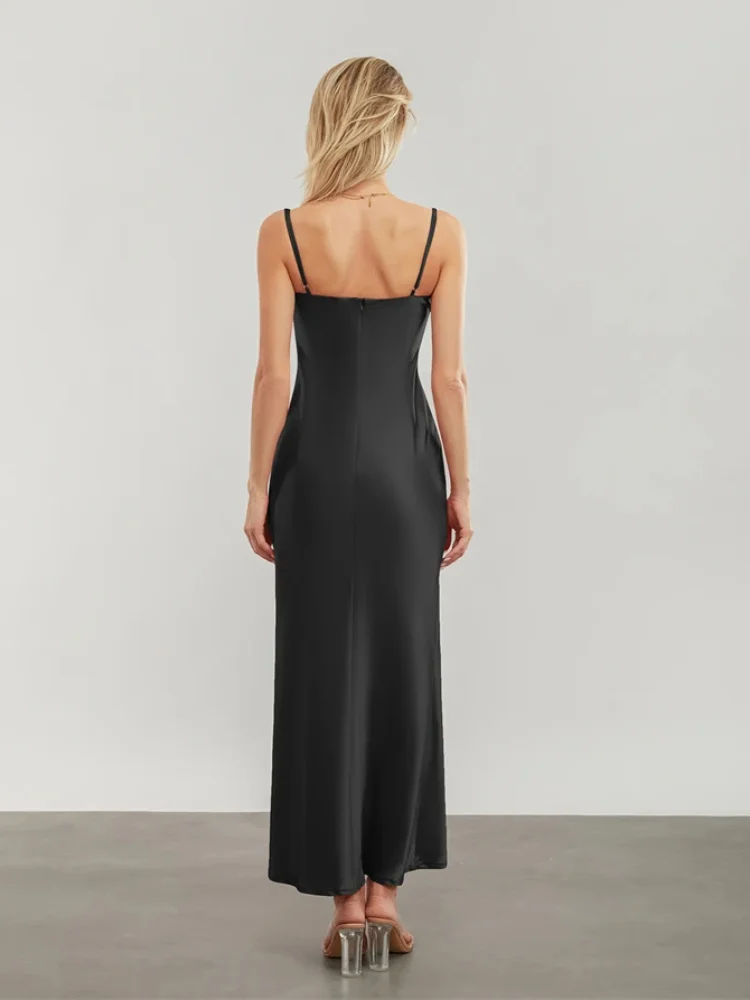 Robe en Soie Noire – Image 7