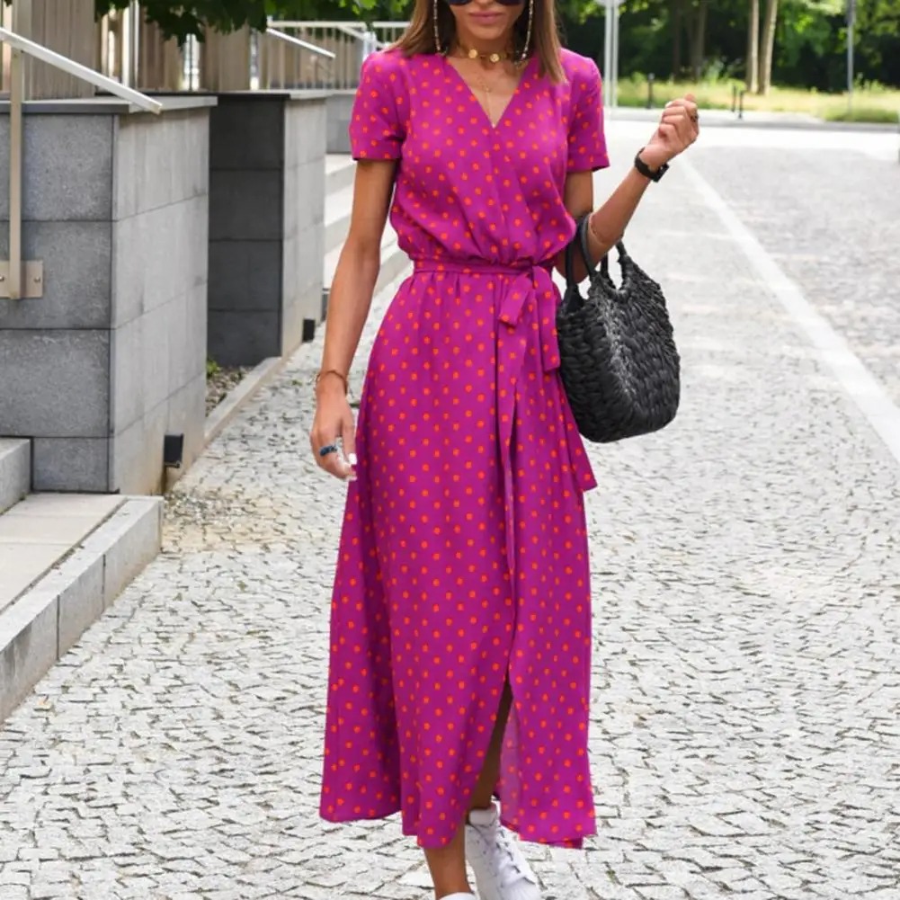 Robe Portefeuille à Motifs Colorés – Image 3