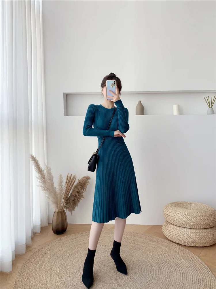 Robe Pull Bleu Canard