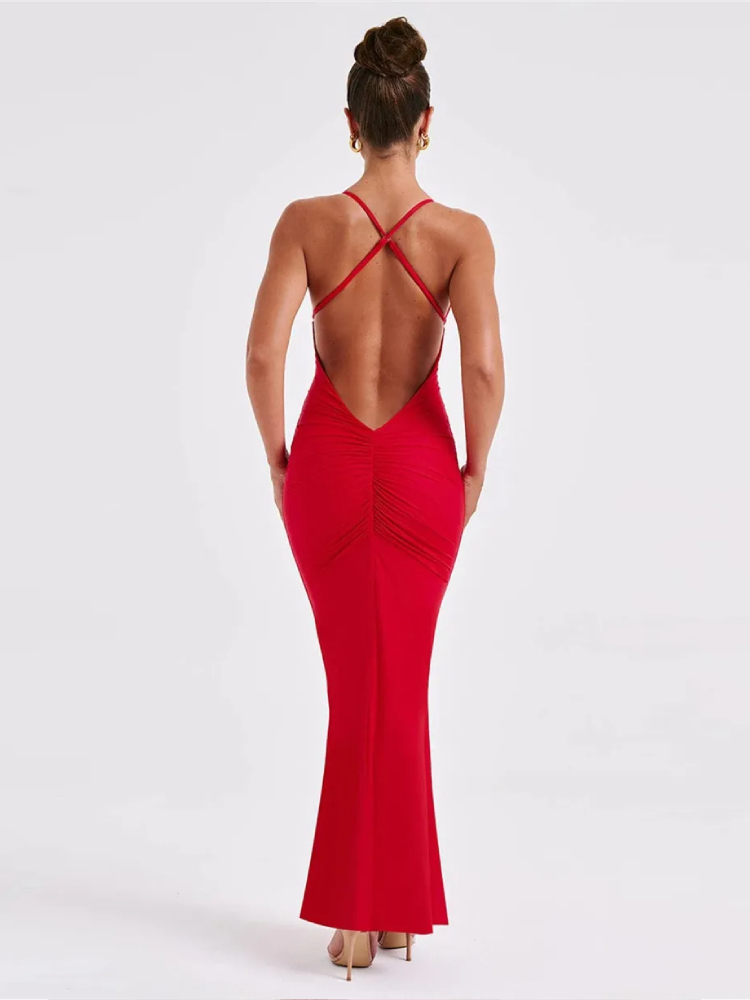 Robe Sirène Rouge Sexy – Image 6