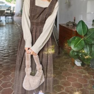 Robe Tablier à Carreaux