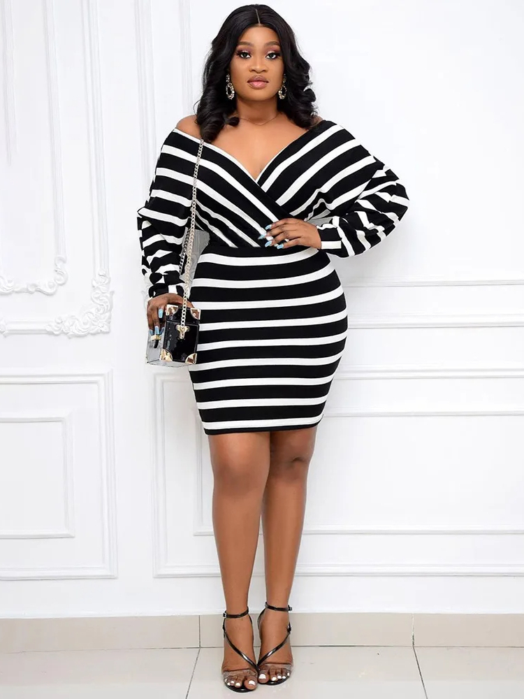 Robe Marinière pour Femme Grande Taille