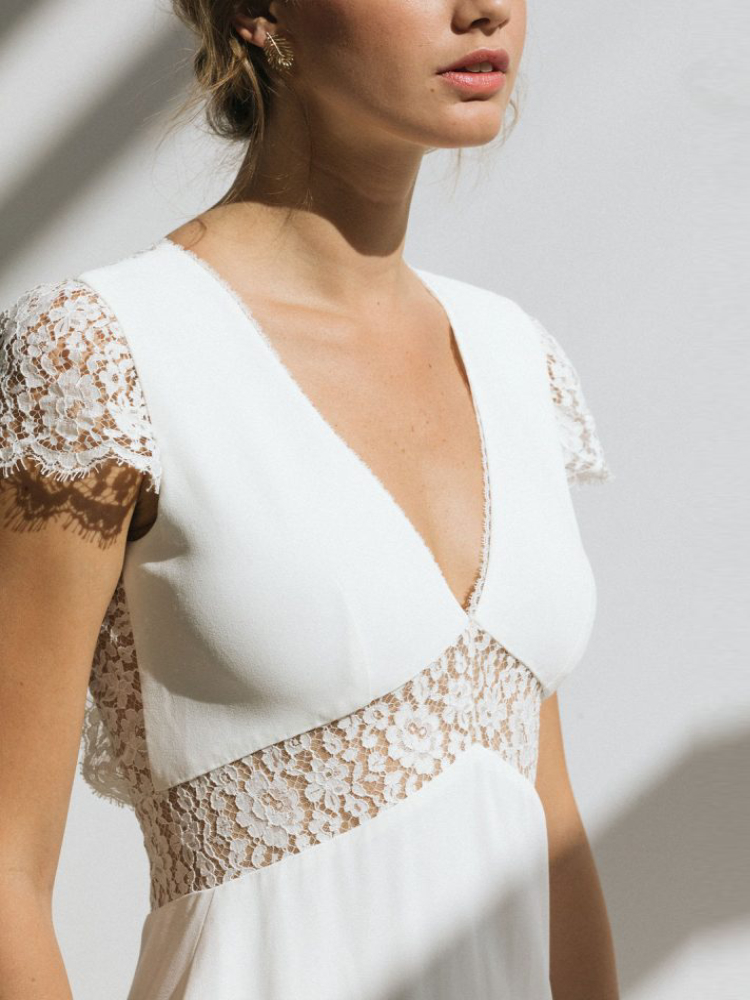 Robe de Mariée Coupe Empire