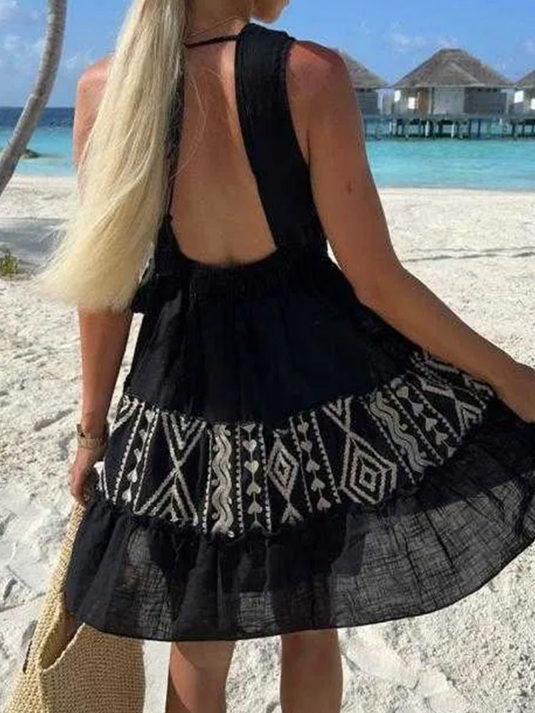 Robe de Plage Noire – Image 3