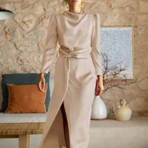 Robe d&rsquo;Hiver pour Invitée de Mariage