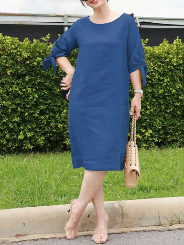 Robe Droite pour l&rsquo;Été en Lin