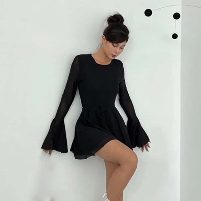 Robe Dos Nu Patineuse Noire