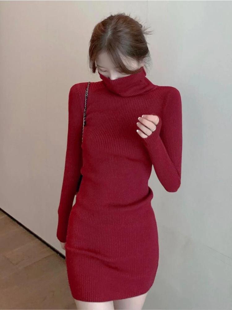 Robe Pull Rouge Sexy