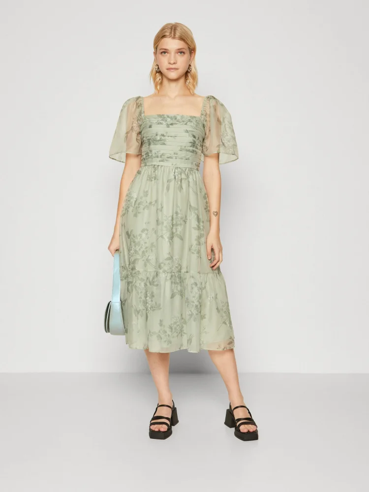 Robe Vert Sauge Dos Nu