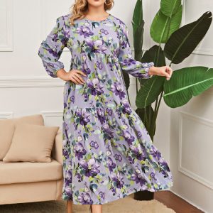 Robe Ample Grande Taille à Fleurs