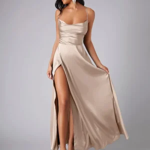 Robe Champagne en Satin