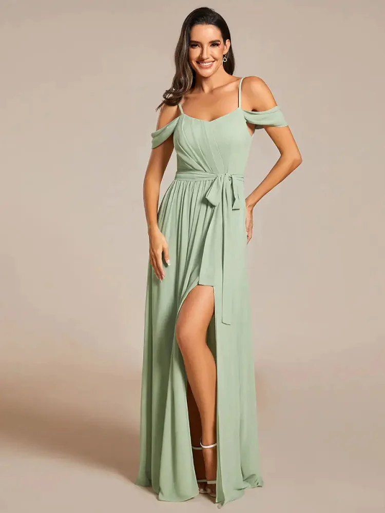 Robe Vert Sauge pour Mariage