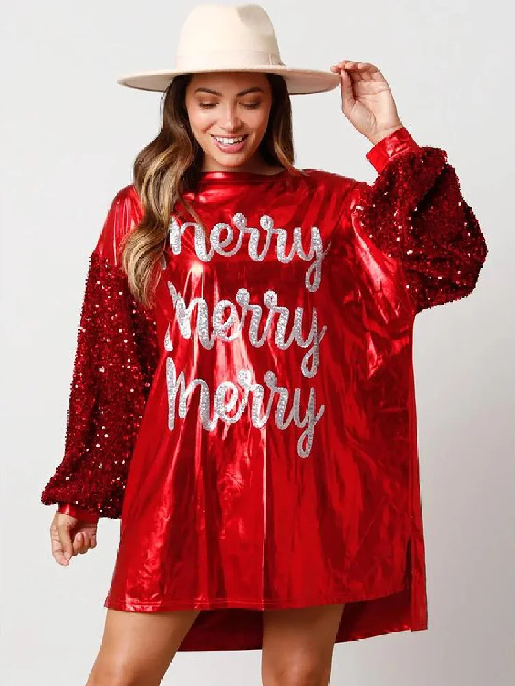 Robe Pull de Noël Oversize