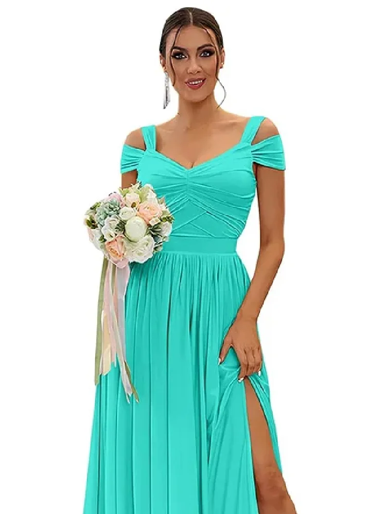 Robe de Cocktail Bleu Turquoise