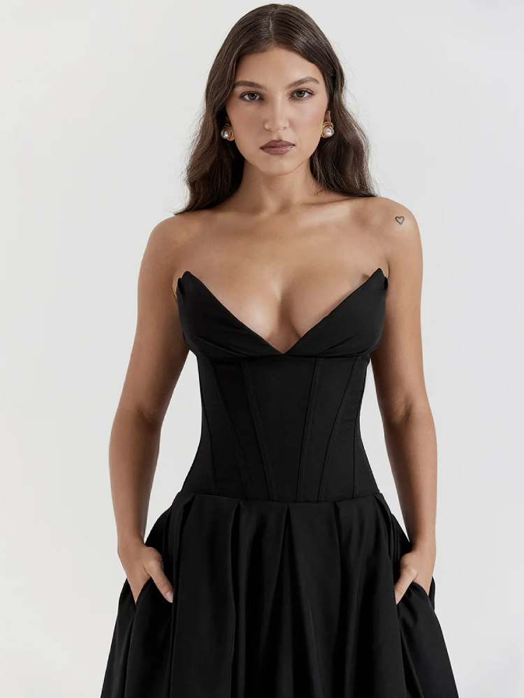 Robe Bustier avec Corset – Image 4
