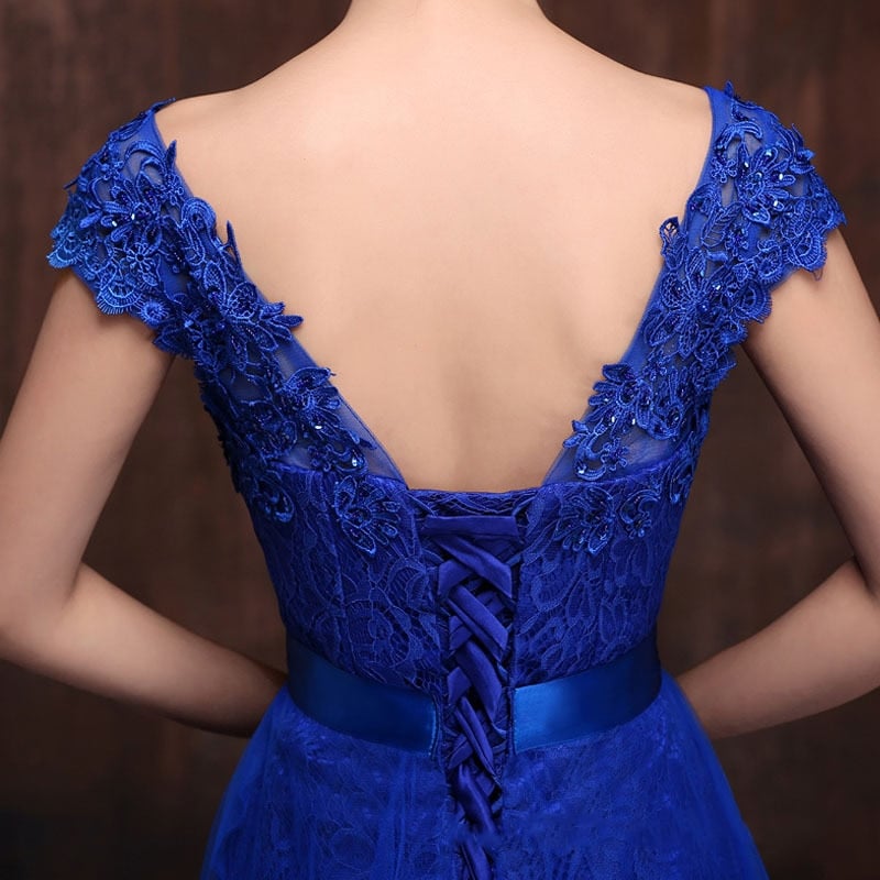 Robe Bleu Marine pour Mariage – Image 3