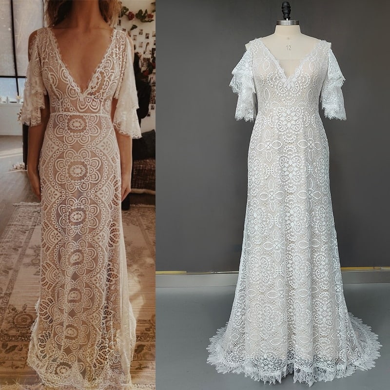 Robe de Mariée Bohème Champêtre
