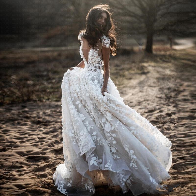 Robe de Mariée Romantique Champêtre