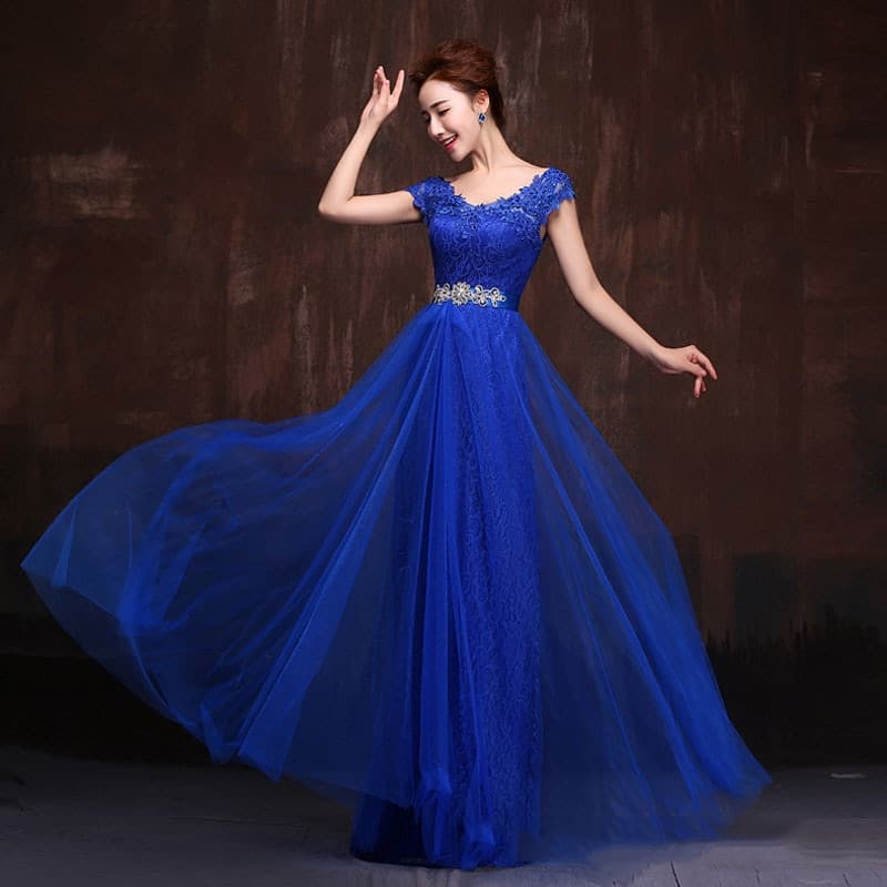 Robe Bleu Marine pour Mariage