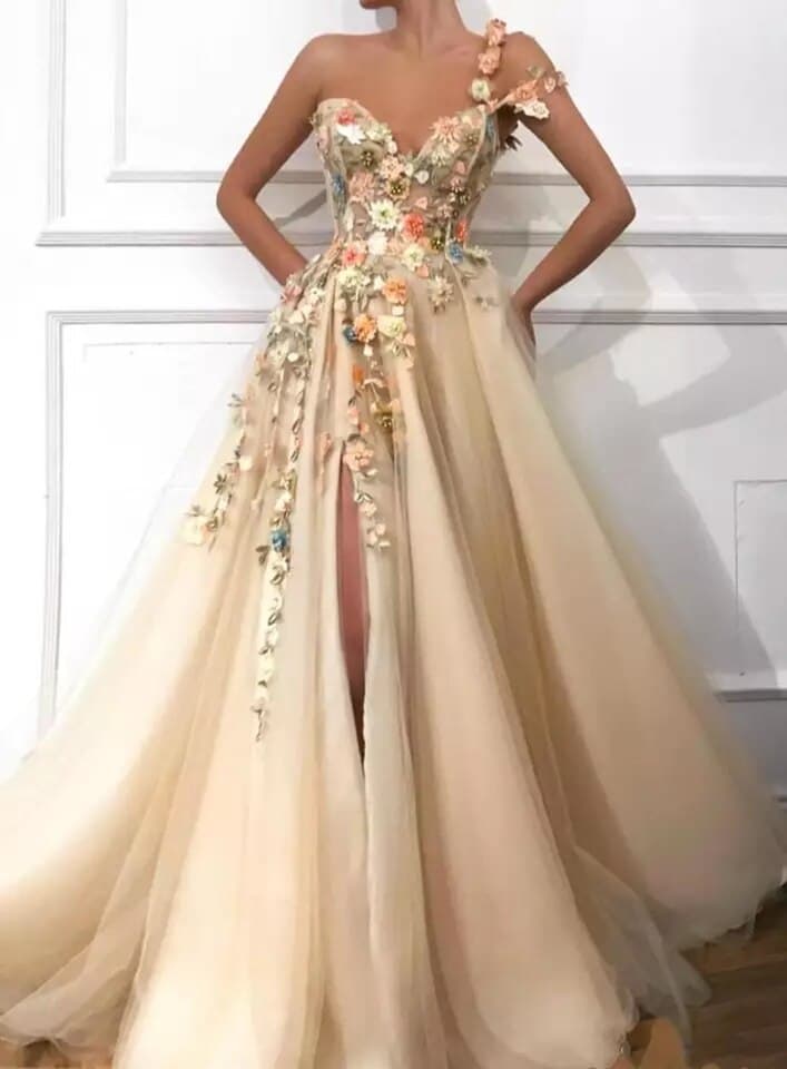 Robe de Soirée Champagne