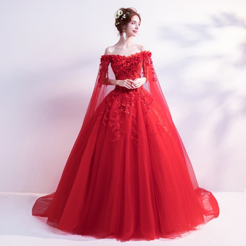 Robe de Mariée Rouge