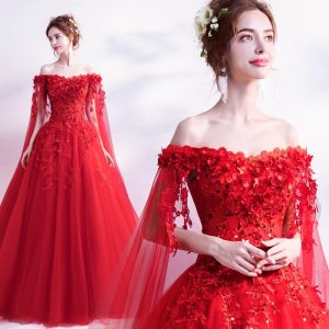Robe de Mariée Rouge